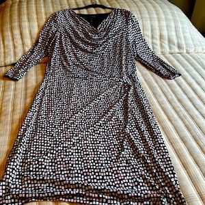 Long Tall Sally Geometric Black Dress